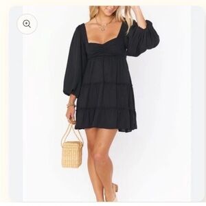 Show Me Your MuMu Mandi Black Mini Dress